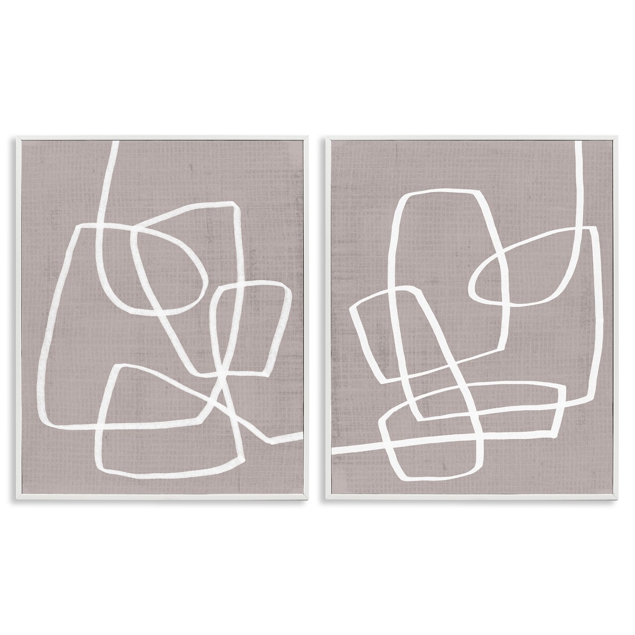 Stupell Industries Minimal Abstract Busy Line Framed Giclee Art